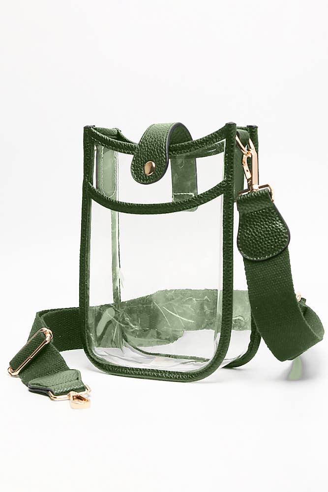 Hana - Wholesale Crossbody Bag - Women's - Clear Stadium Crossbody Mini Bag4