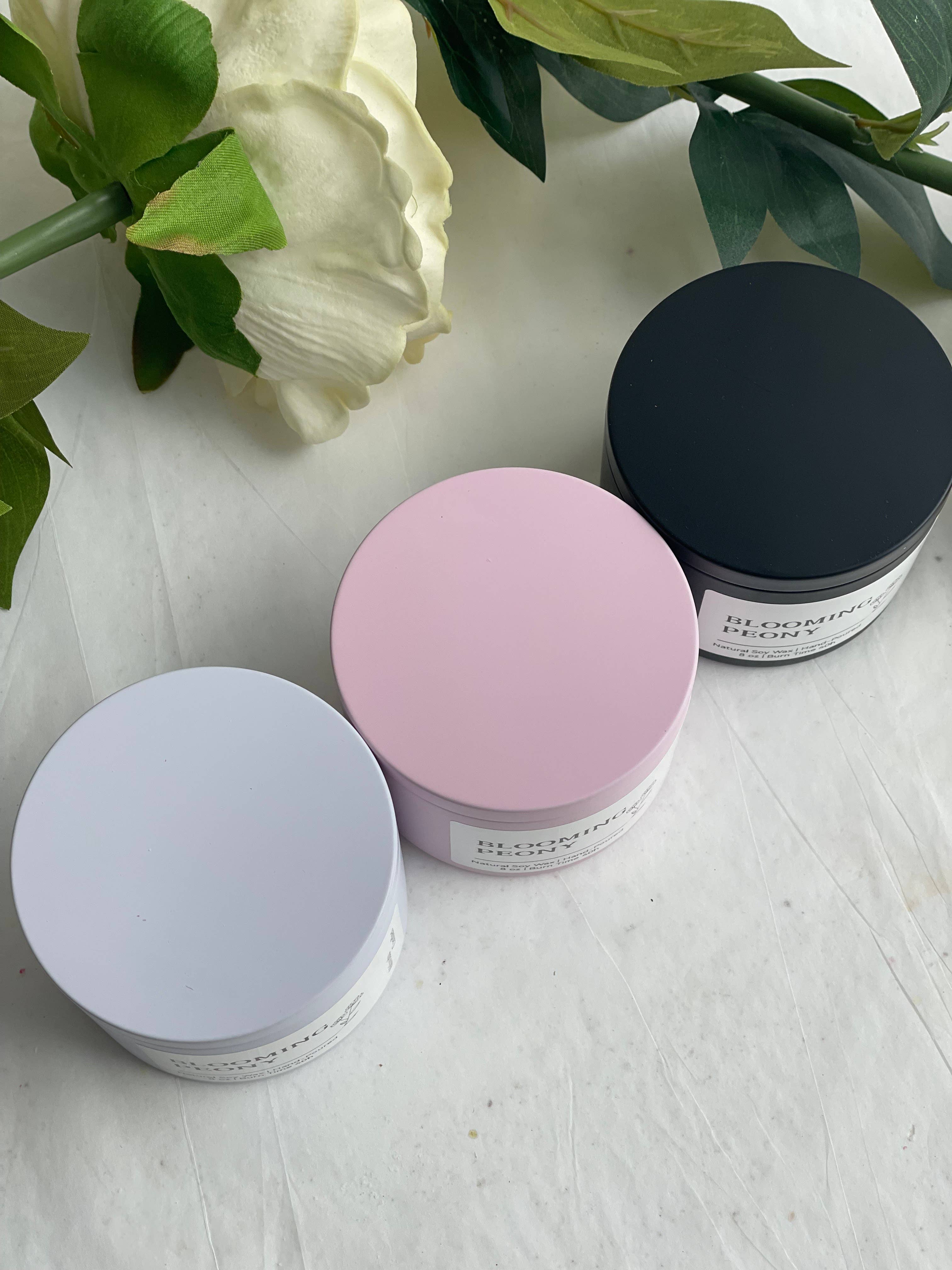 Akivodu Candles - Wholesale Travel Candles - Rose Candle 8 oz - Bohemian Rose Scent, Multiple Colors6