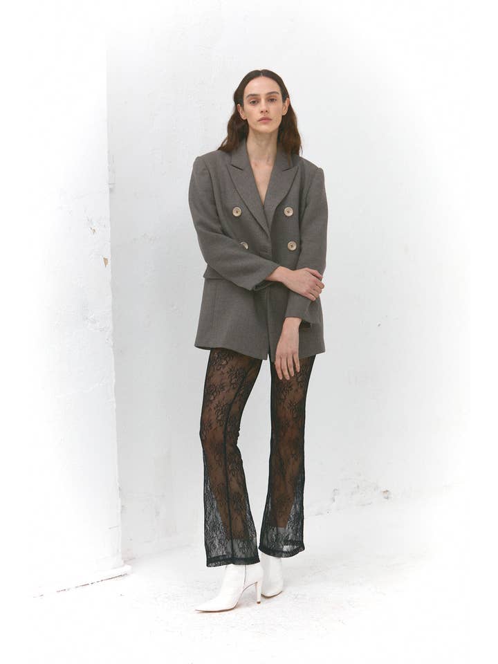 SUNDAY LIFE - Wholesale Pants - Women's - Ivy – Black Stretch Lace Pants2