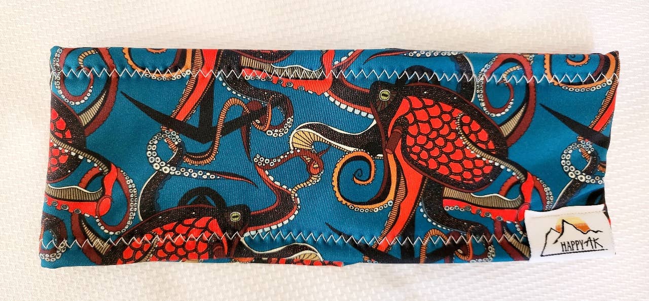 HappyAK Handmade Headbands and Neckwear - Vente Bandeau – femme - Bandeaux doublés en polaire (thème côtier) - Lot4