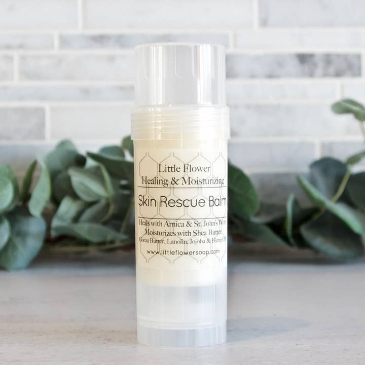 Skin Rescue Balm - 2.5oz Twist Up Tube for wholesale by The Little Flower Soap Co