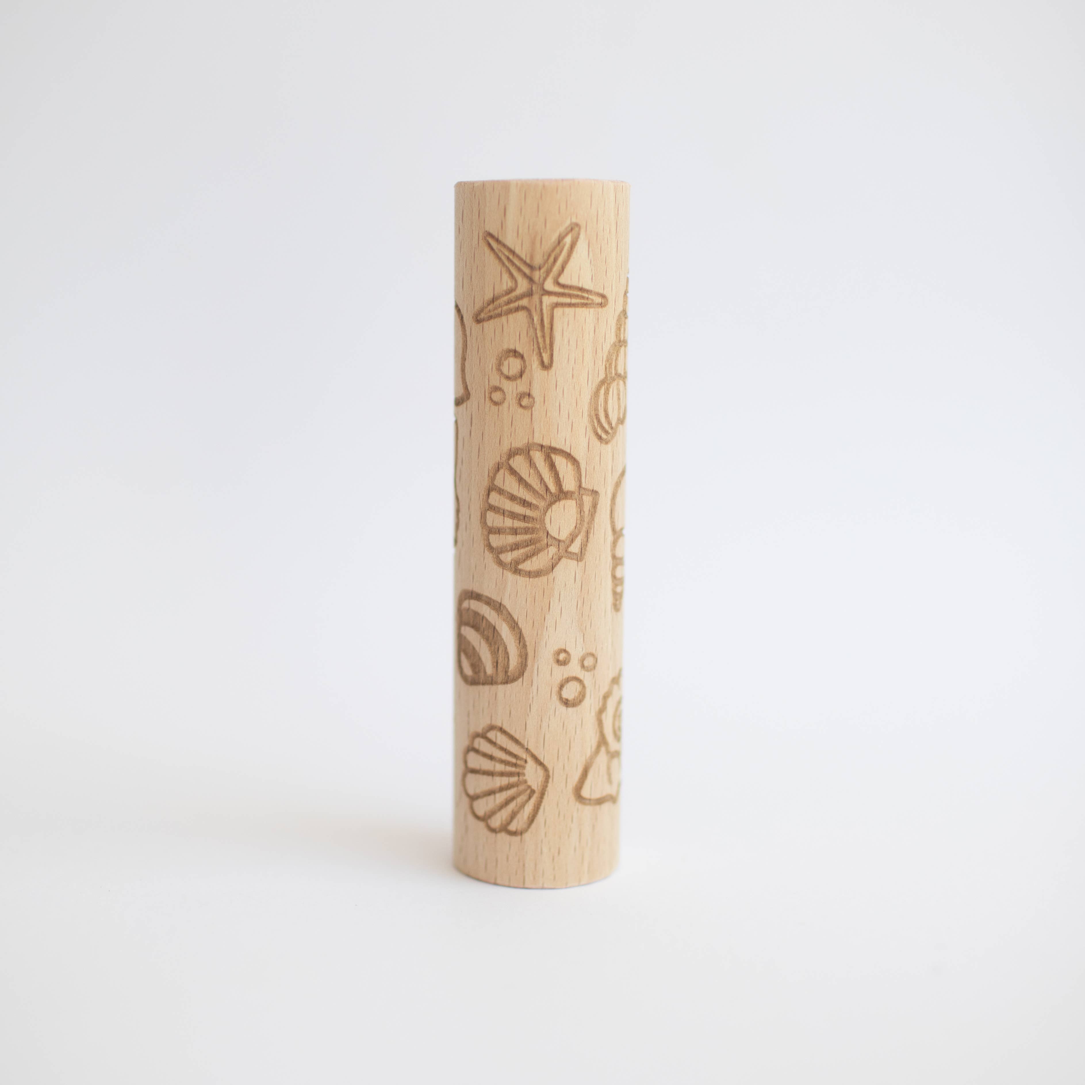 Studio de Rijk - Wholesale Wood toy – Child - Wooden roller - Shells1