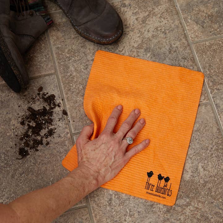 Three Bluebirds Swedish Dishcloths - Wholesale Dishcloth - Large Size Swedish Dishcloths (10 x 12 in), Set of 31