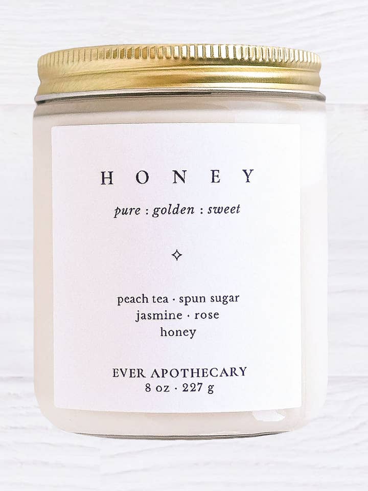 Honey Candle for wholesale by Ever Apothecary