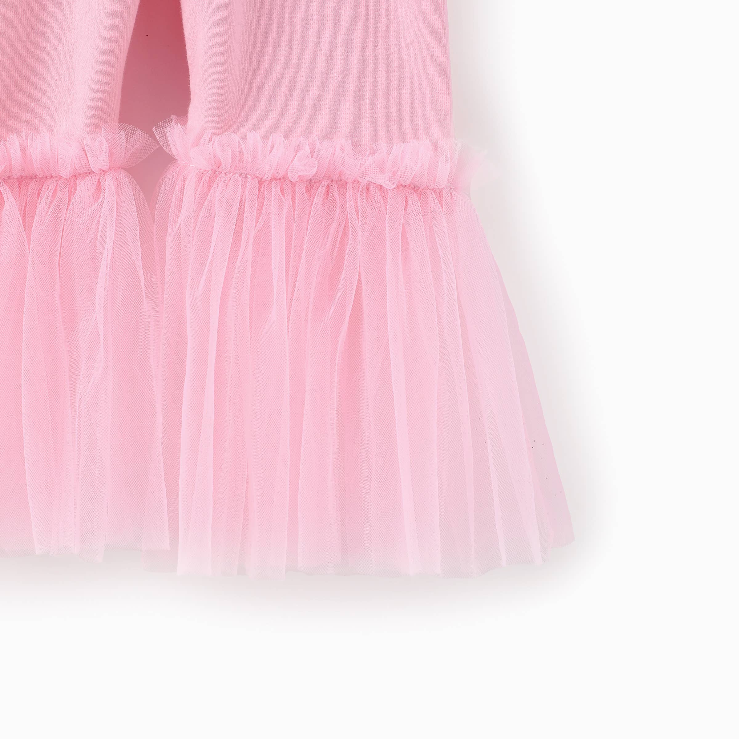 PatPat - Wholesale Fashion Leggings - Kids - Baby Girl Solid Color Mesh Splice Leggings8