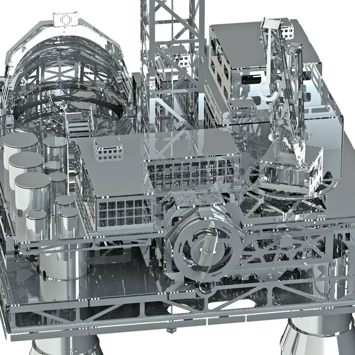 METAL-TIME INC. - Wholesale DIY craft kit - Treasure Finder oil rig mechanical model kit14