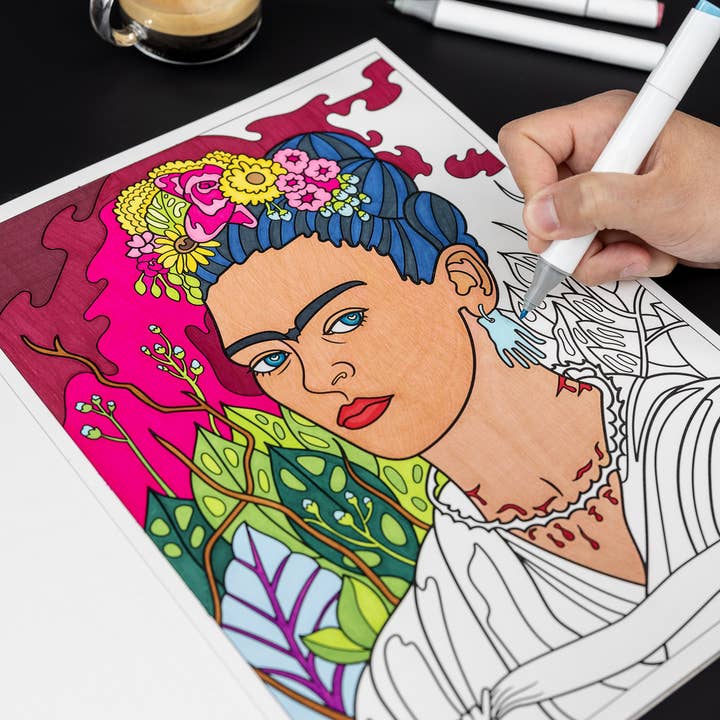 Today is Art Day – Engroshandel Malebog - Voksen – Malebog - Frida Kahlo6