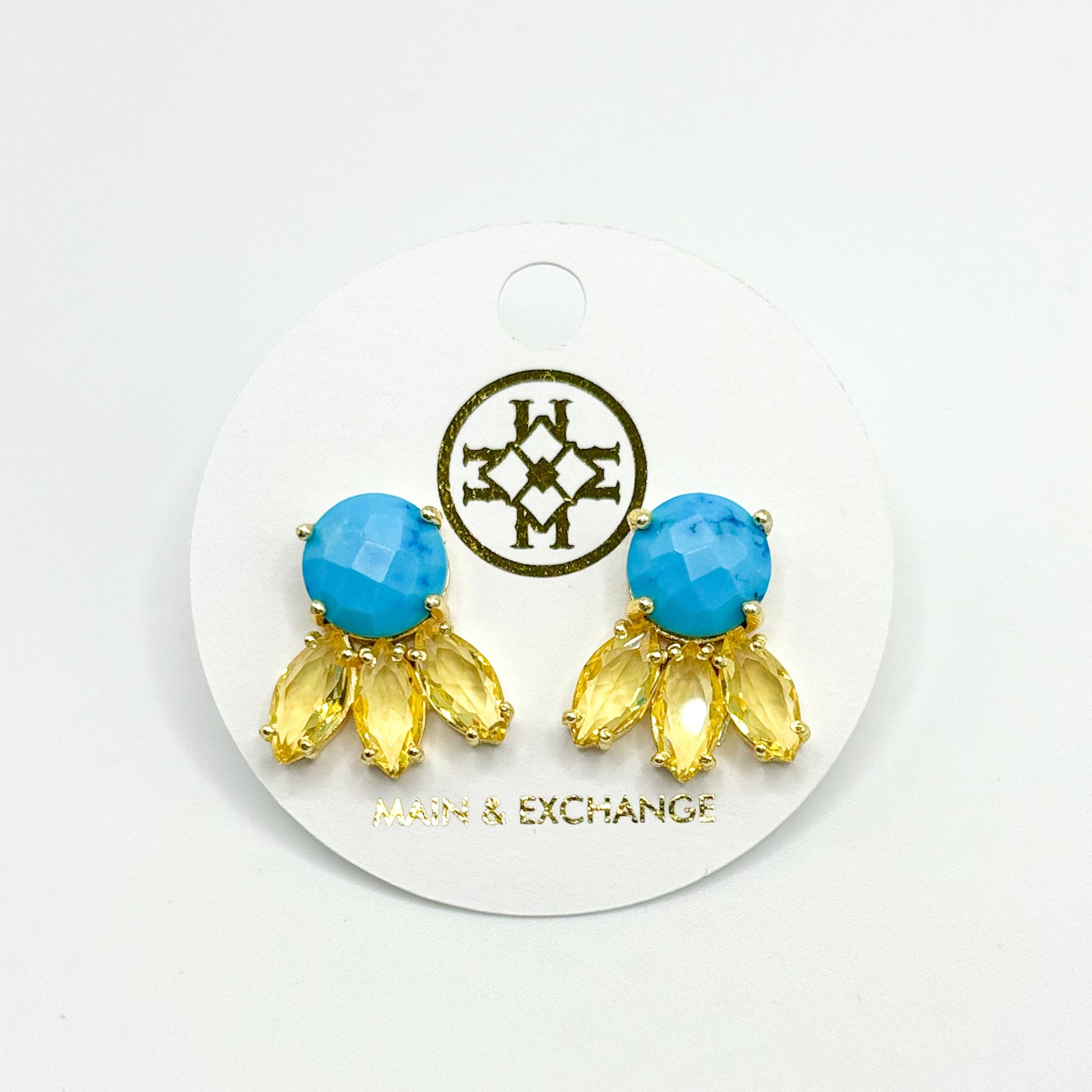Main & Exchange - Wholesale Dangle Earrings - The Cabo Earring - Yellow