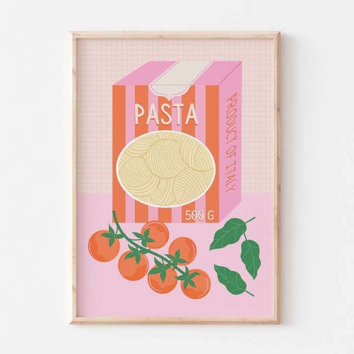 Pasta Art Print for wholesale by Melissa Donne Studio