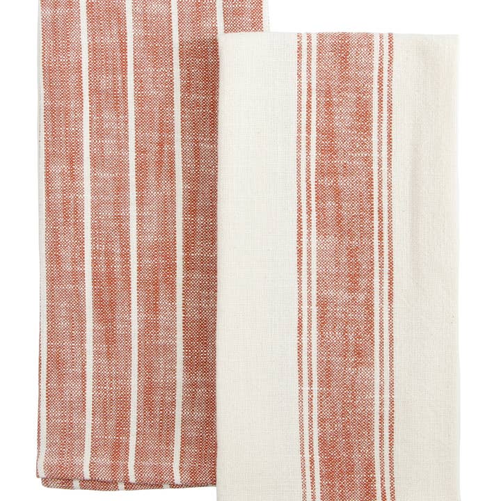 KAF Home - Wholesale Tea Towel - Firenze Set Of 2 Natural Slubbed Kitchen Towels, 18" x 28"