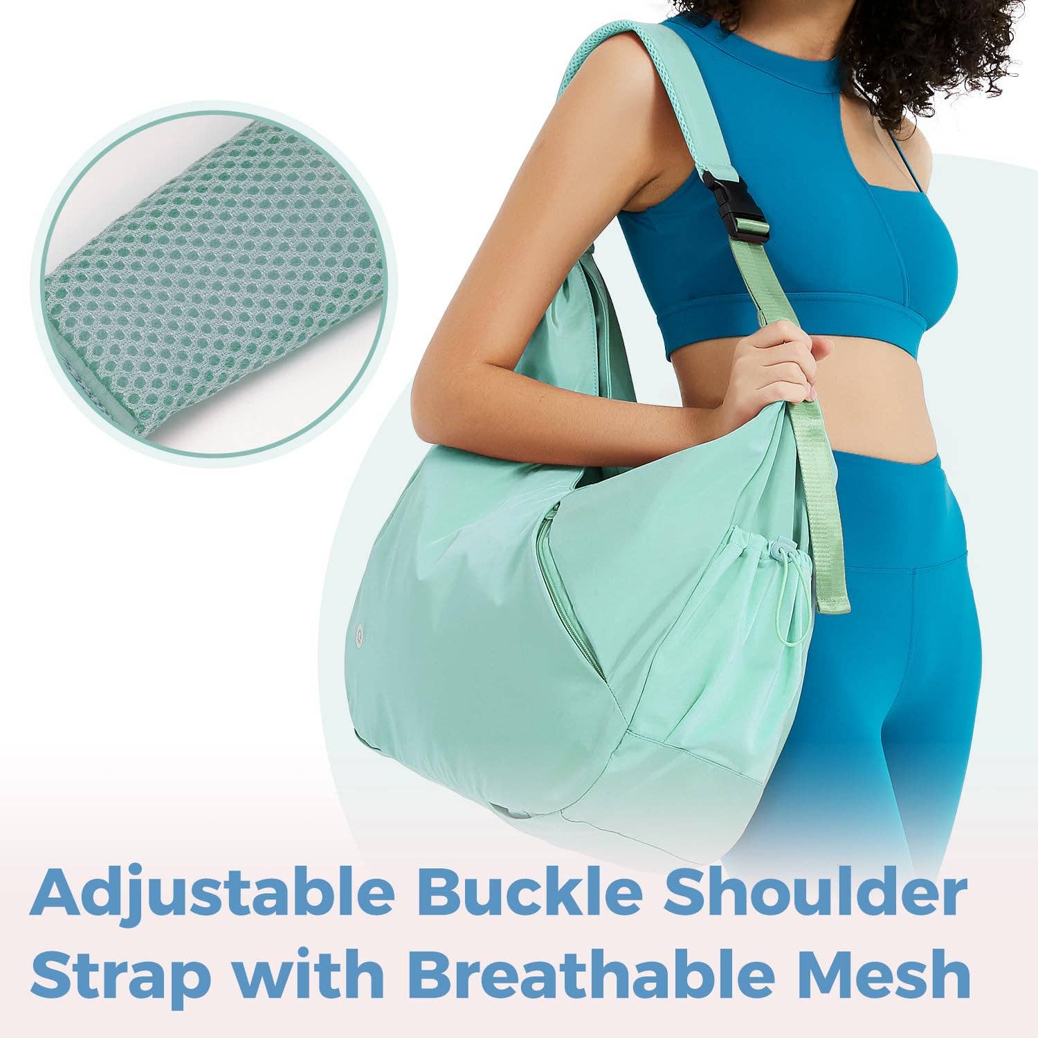 wandf - Vendita all'ingrosso Sacca da viaggio - Donna - Borsa a tracolla da palestra per il weekend con tasca umida21