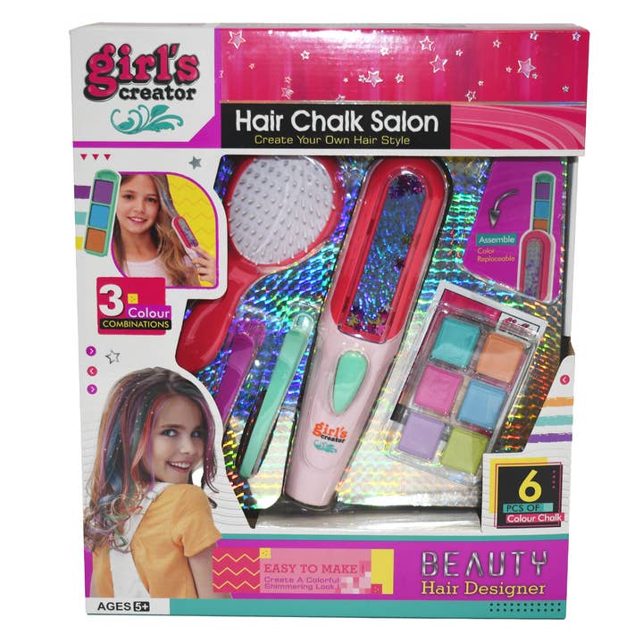 Kit de coiffure avec craies pour cheveux pour enfants pour la vente par tokiplay