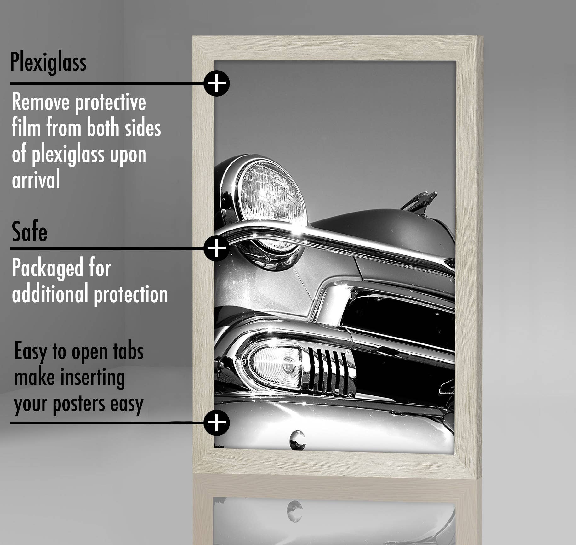 Americanflat - Wholesale Picture Frame - Americanflat Poster Frame with Wide Molding246