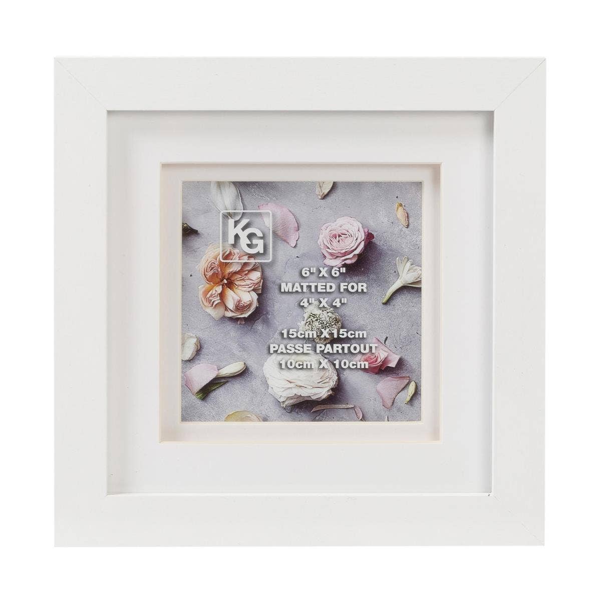 Kiera Grace - Vente Cadres photos - Cadre à documents Kiera Grace Morgan, double tapis, 6 x 6 x 4 pouces4