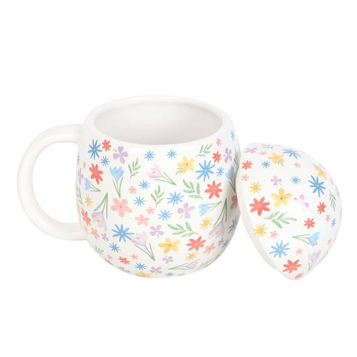 WONDER IMPORTS AUSTRALIA - Wholesale Coffee mug - Spring Floral Print Egg Shaped Mug2