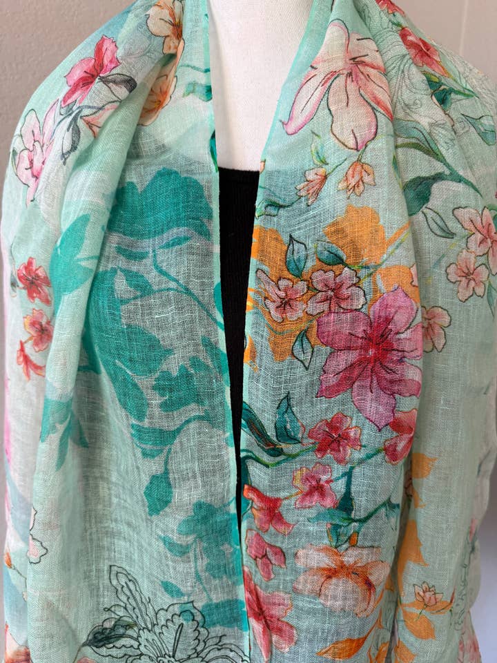 760/Halstørklæde i hør for engroshandel hos In Style Scarves