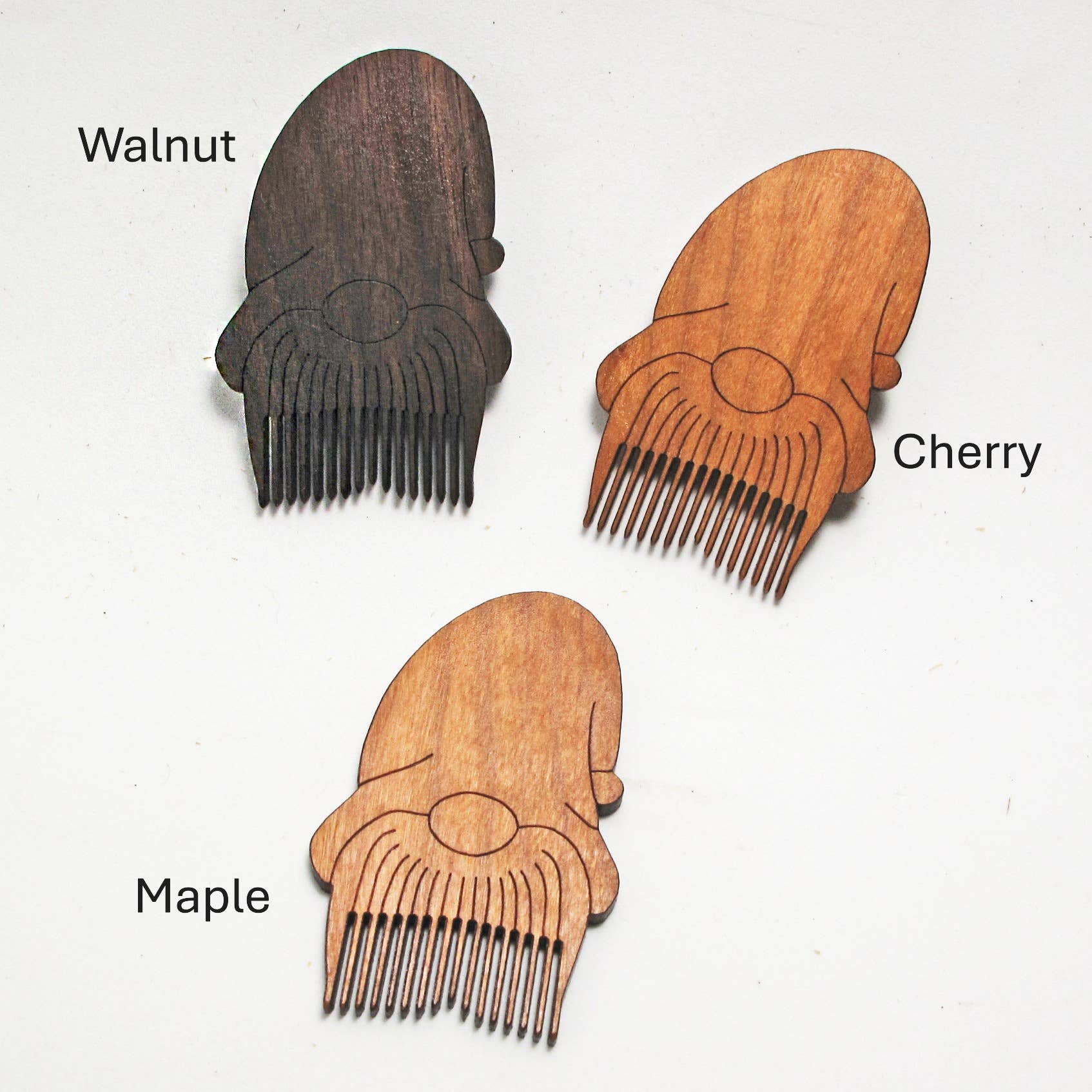 Made and Assembled - Wholesale Hair Brush/Comb - Mustache Comb-Gnome0