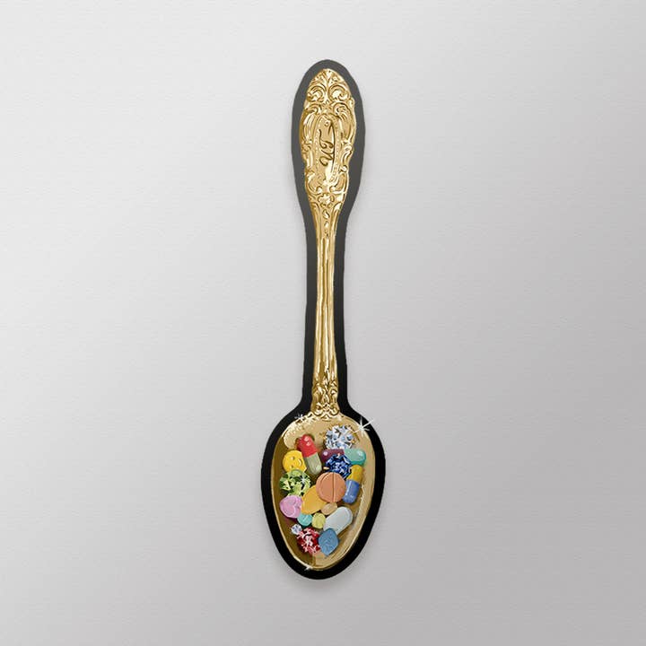 Breakfast | Gold Sticker for wholesale by Useless Treasures