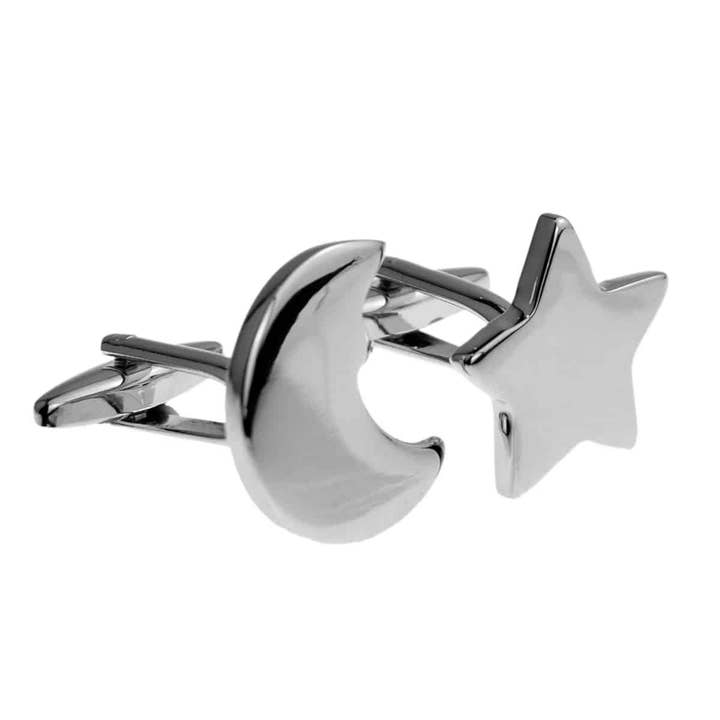Astral Star and Moon Cufflinks for wholesale by Cufflinks Depot