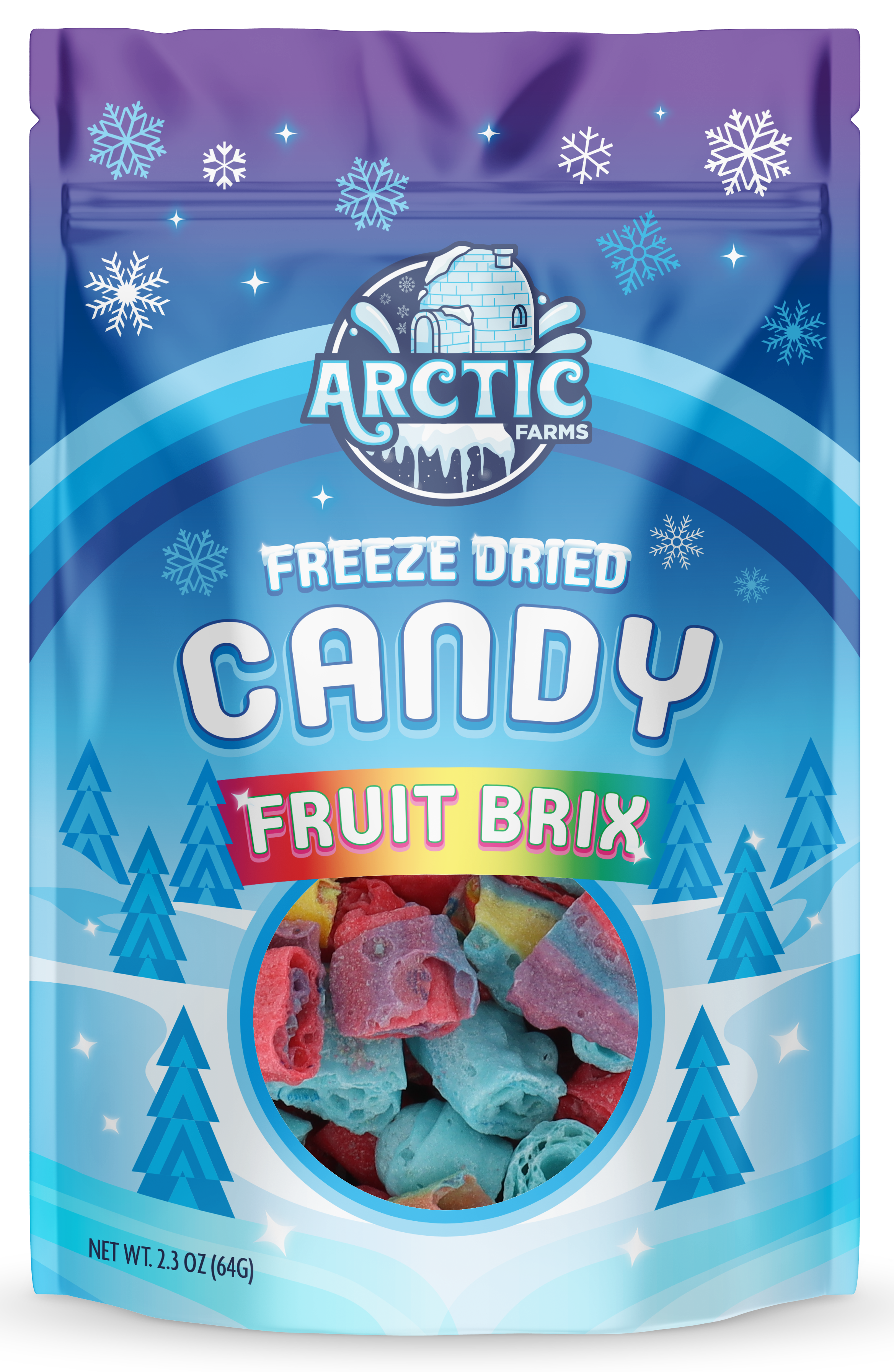Arctic Farms - Wholesale Hard Candy - Freeze-Dried Real Fruit Hard Candy Roll Brix for Halloween1