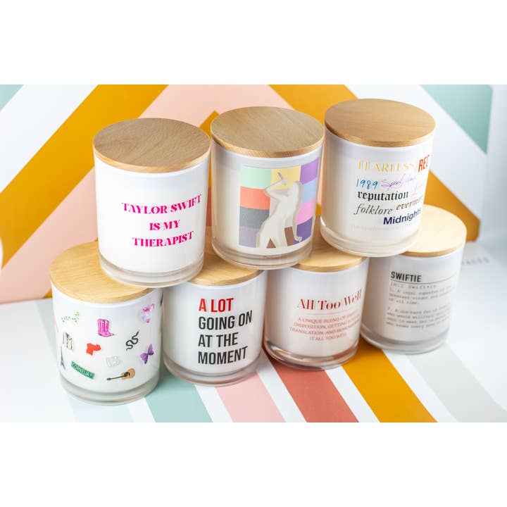 Unplug Soy Candles - Wholesale Jar/Filled Candle - Taylor Swift Albums Soy Candle