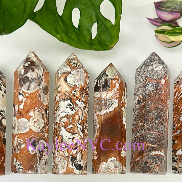 KayleeNYC - Wholesale Spiritual Stone/Crystal - Wholesale Lot 1 Lb Natural Money Agate Obelisk Tower Point3