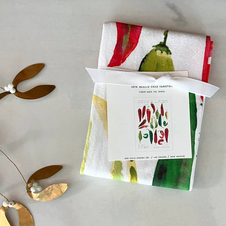 New Mexico Chile Tea Towel for wholesale by Red Chile Design Co