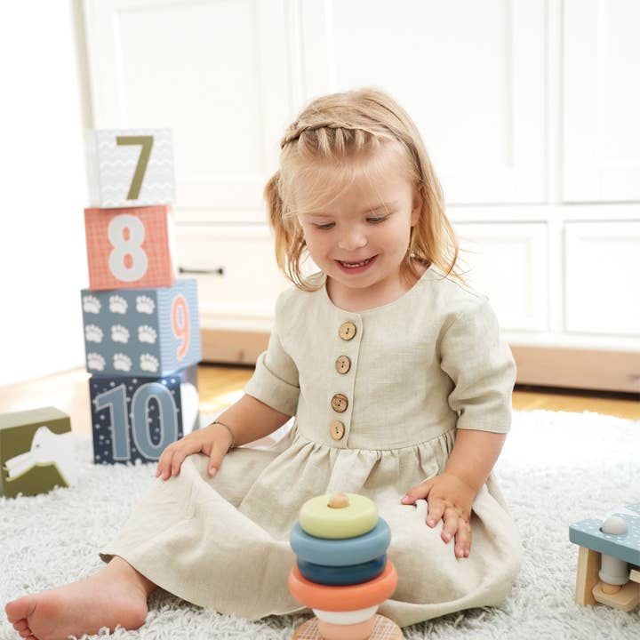 small foot - Wholesale Stacking Rings Game - Baby - “Arctic” stacking tower | stacking toys | wood1