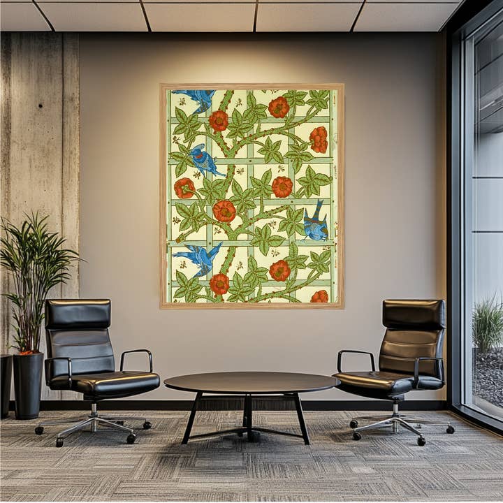 Framed Corporate Office Wall Art - William Morris #49 for wholesale by Modern Memory Design Picture Frames