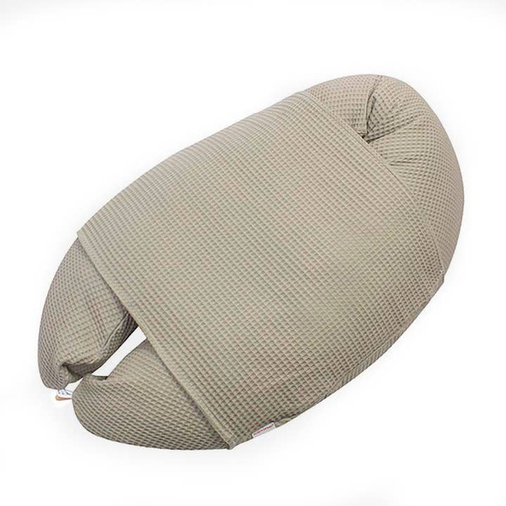 Baby positioning cover waffle pattern taupe for wholesale by HOBEA-Germany GmbH