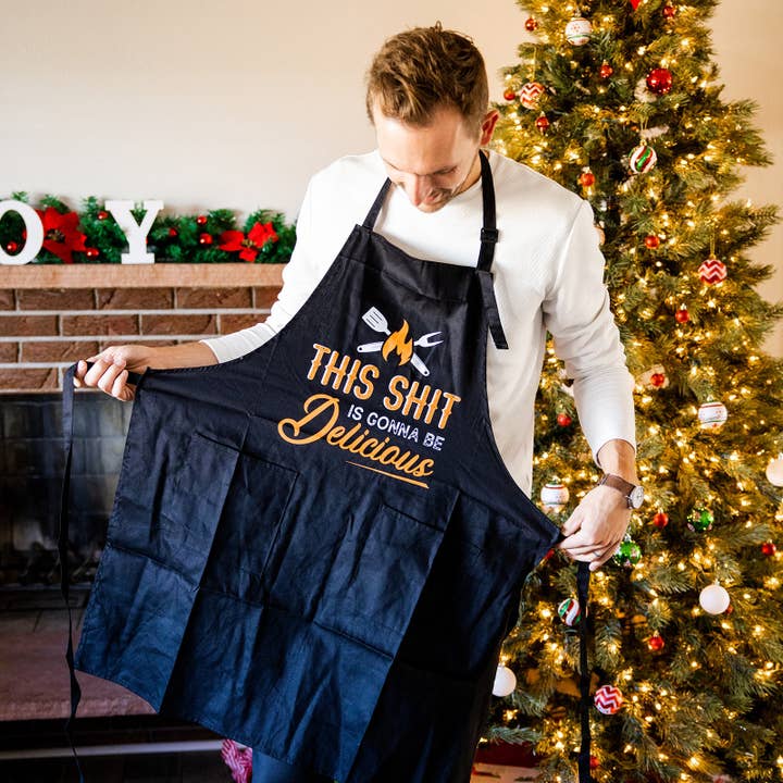 Lavley - Wholesale Apron - This Sh*t Is Delicious Apron - Funny Grilling Apron6