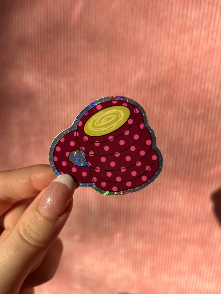 Matcha Mug Sticker for wholesale by Nany Craft Shop