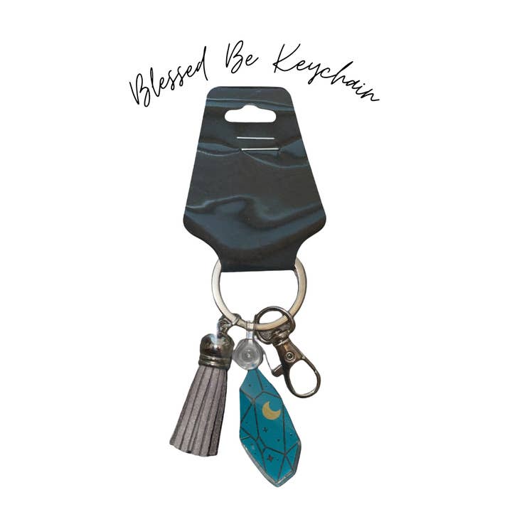 Blessed Be Keychain for wholesale by Radiant Ginger Designs