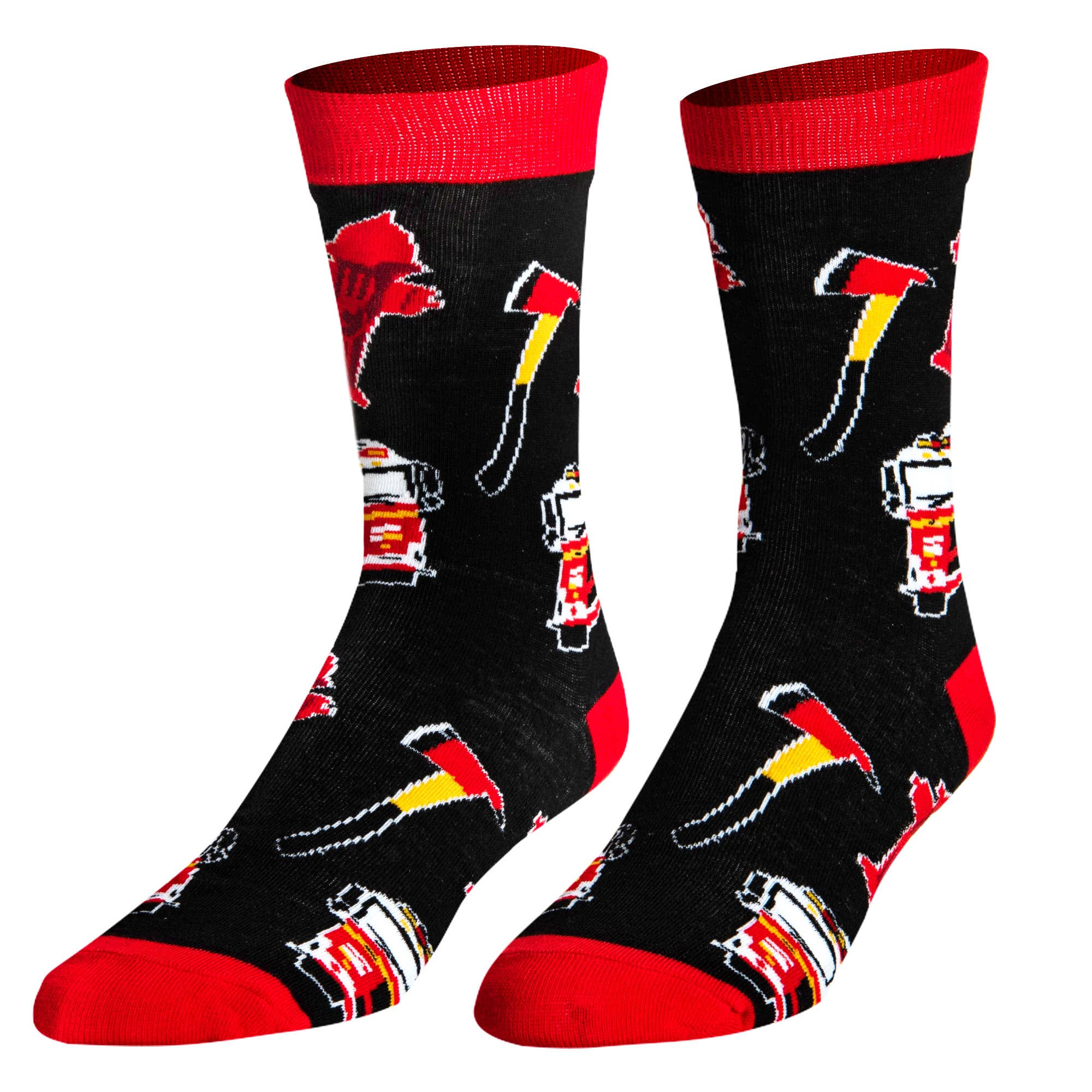 Crazy Socks - Wholesale Socks - Men's - Firefighter - Mens Crew Folded - Crazy Socks2