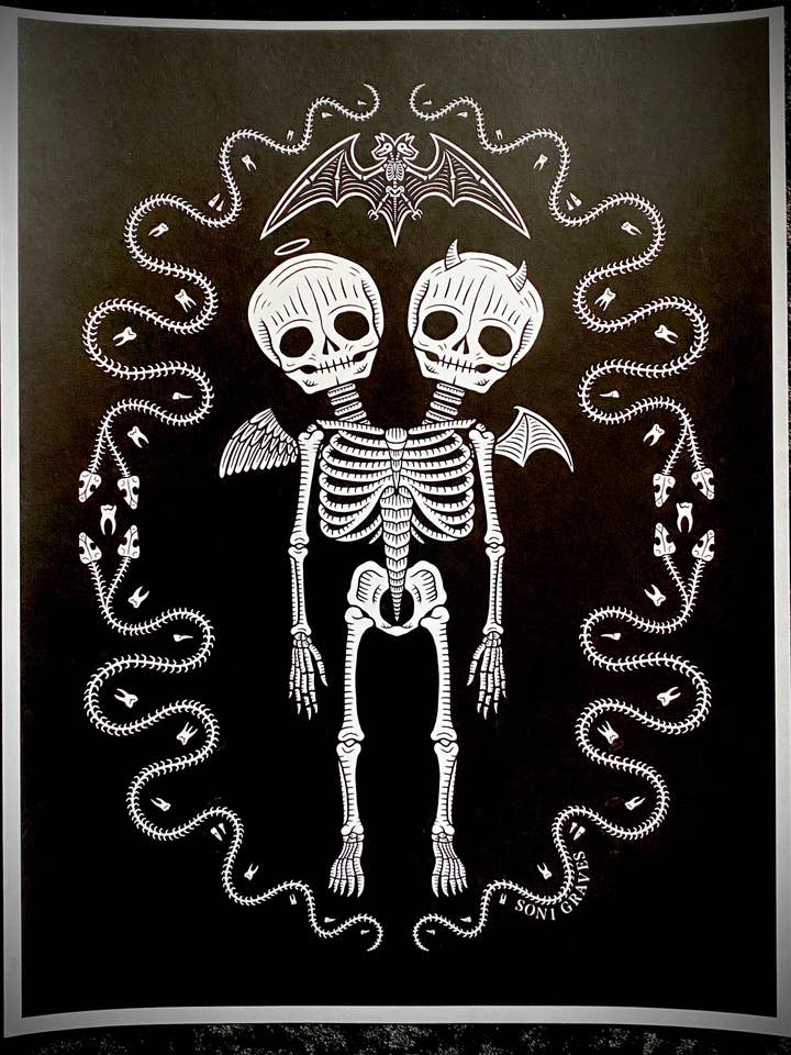 Stampa Stranezze, Formato Lettera, Curiosità Spettrale Carina e Inquietante per la vendita all'ingrosso da parte di Soni Graves