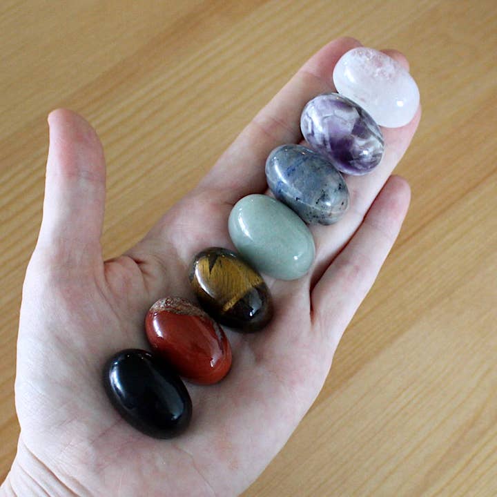 Half-Rounded Oval Pocket Stone / Cabochon - Bulk Crystals (Crystals & Stones) for wholesale by Pebble House