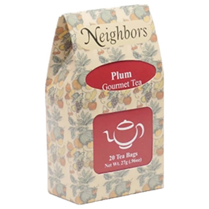 Plum Tea Bags for wholesale by Neighbors Coffee - Gourmet Market