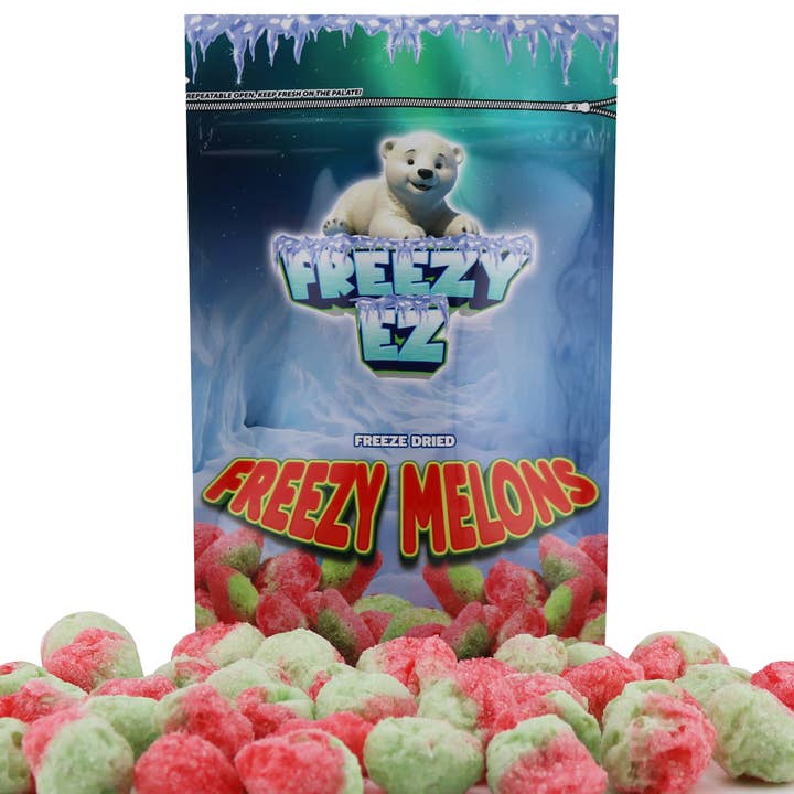 Freeze Dried Melon Slices Gummy Candy 4 Ounce for wholesale by First Choice Candy