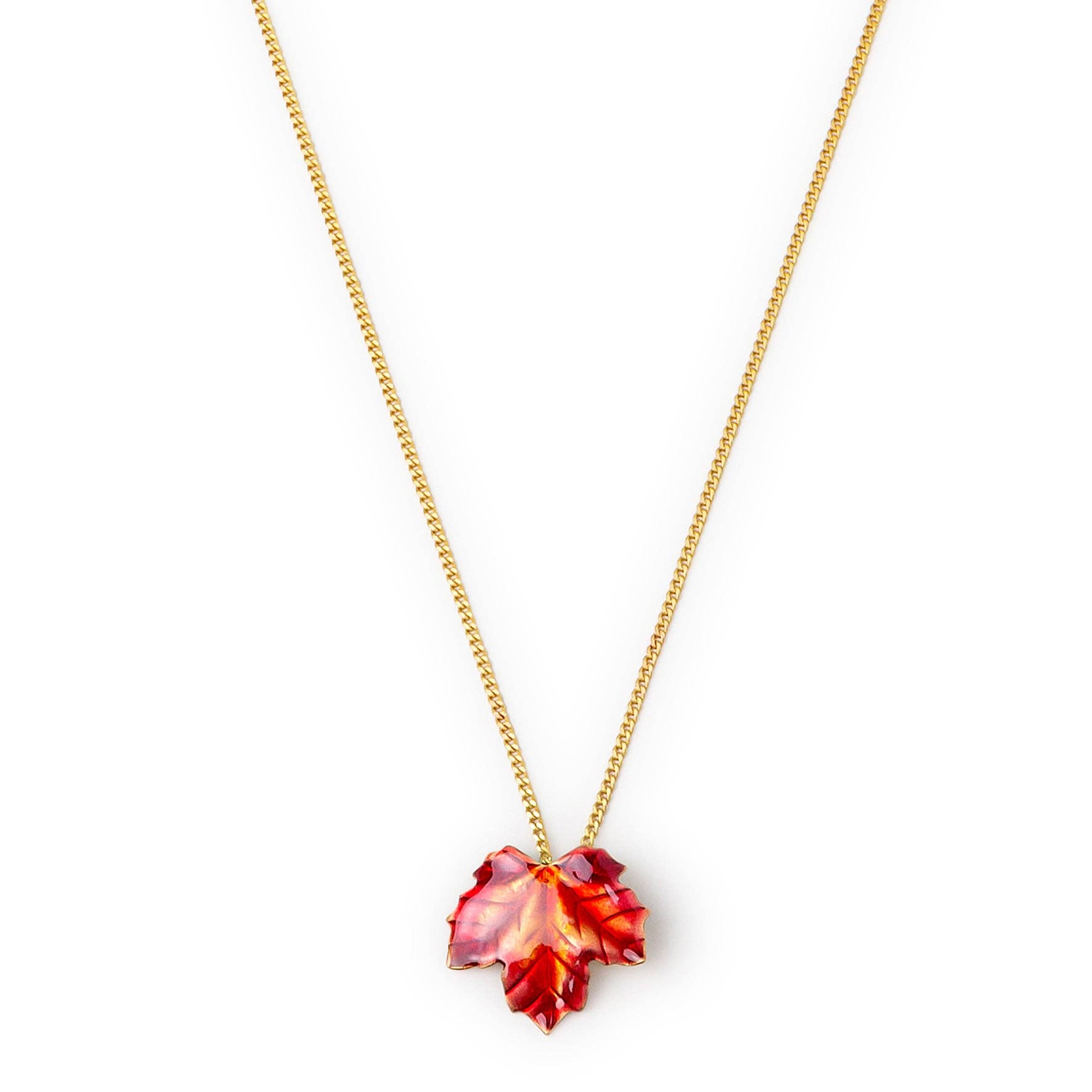 Ginger & VelVet – wholesale Pendant/charm necklace – 24ct gold-plated Mini Ivy Necklace3