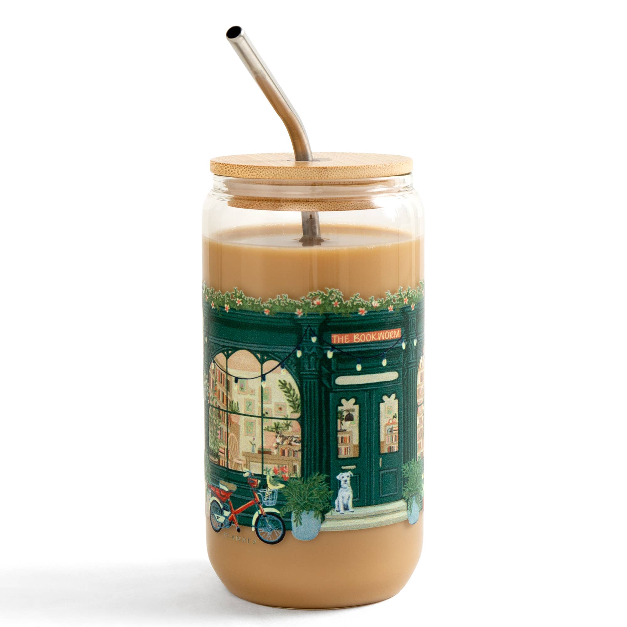 1canoe2 | One Canoe Two Paper Co. - Wholesale Drinking Glass/Cup - Bookworm Bookstore Glass Can2