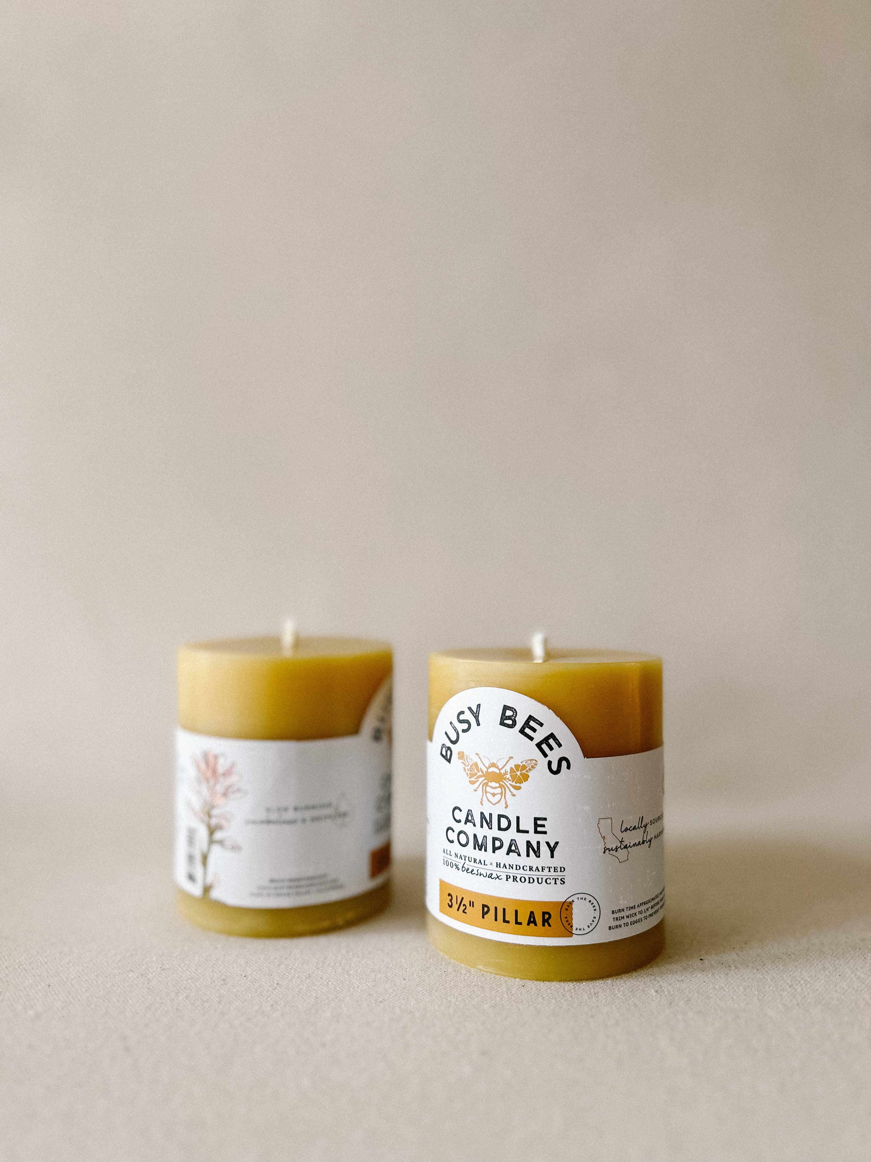 Busy Bees Candle Co. - Wholesale Pillar Candle - 3" x 3.5" Pillar Candle1