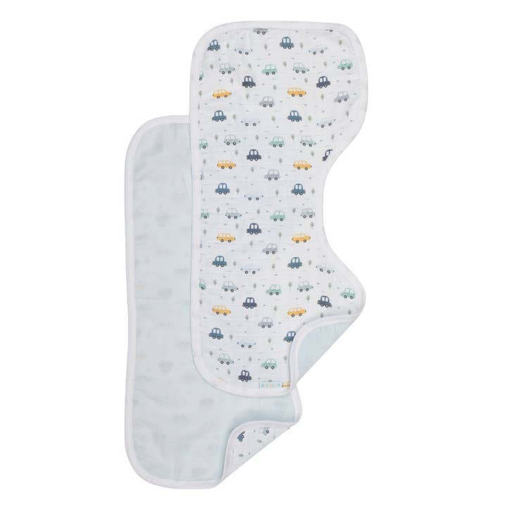 All4Ella - Wholesale Burp cloth set – Baby - Burp Cloths 2pk - Beep Beep2