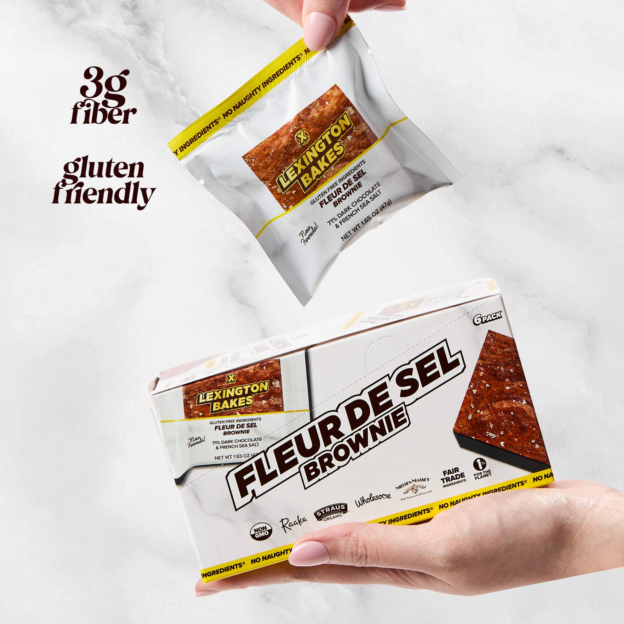 LEXINGTON BAKES - Wholesale Brownie - Fleur de Sel Brownies • 6 Pack3