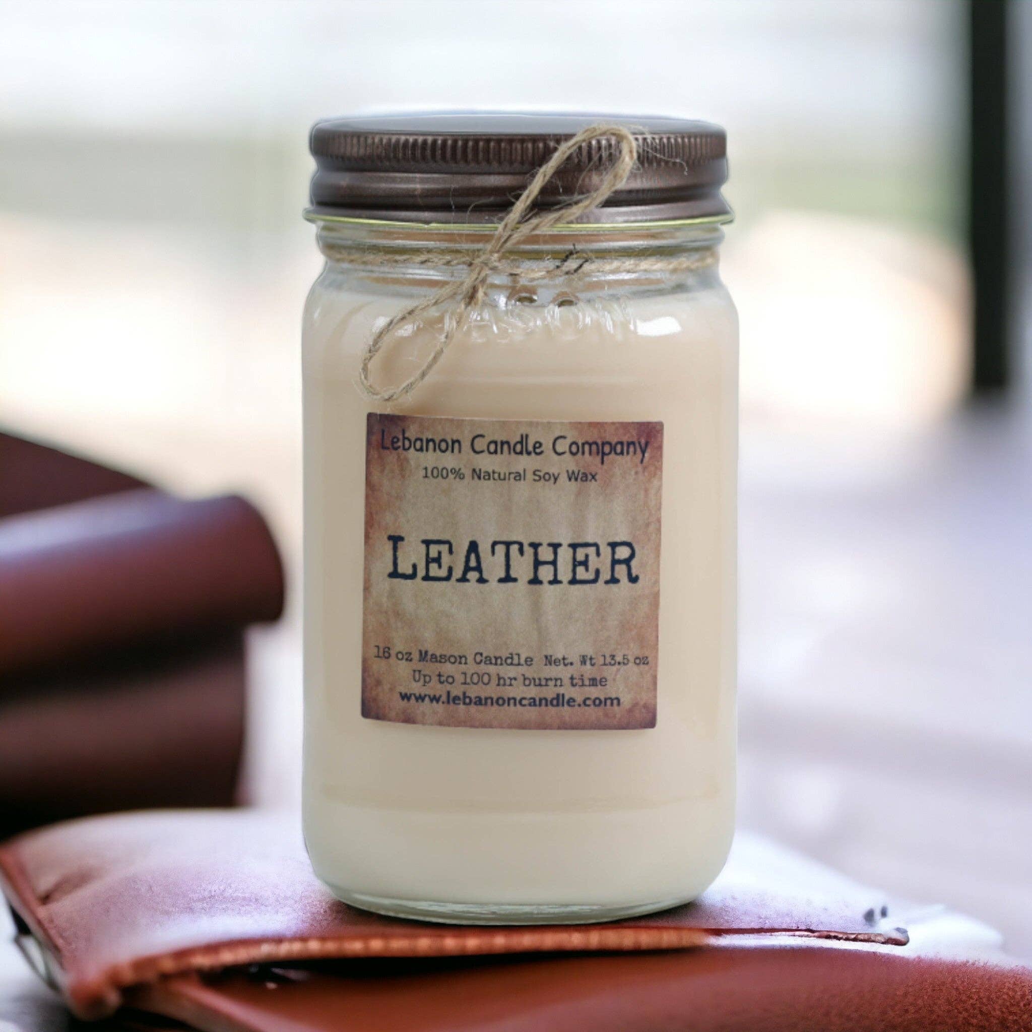 Lebanon Candle Company - Wholesale Jar/Filled Candle - Leather Candle1