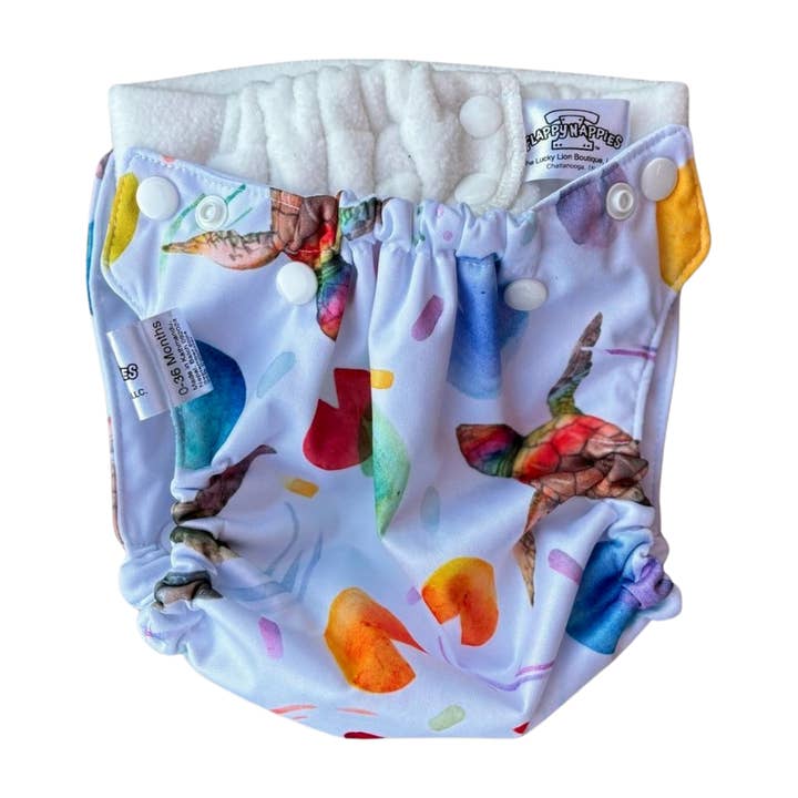 Flappy-Nappies - Wholesale Diaper (Cloth) - Baby - All-in-Two Diaper Cover and Belt (Printed PUL)16