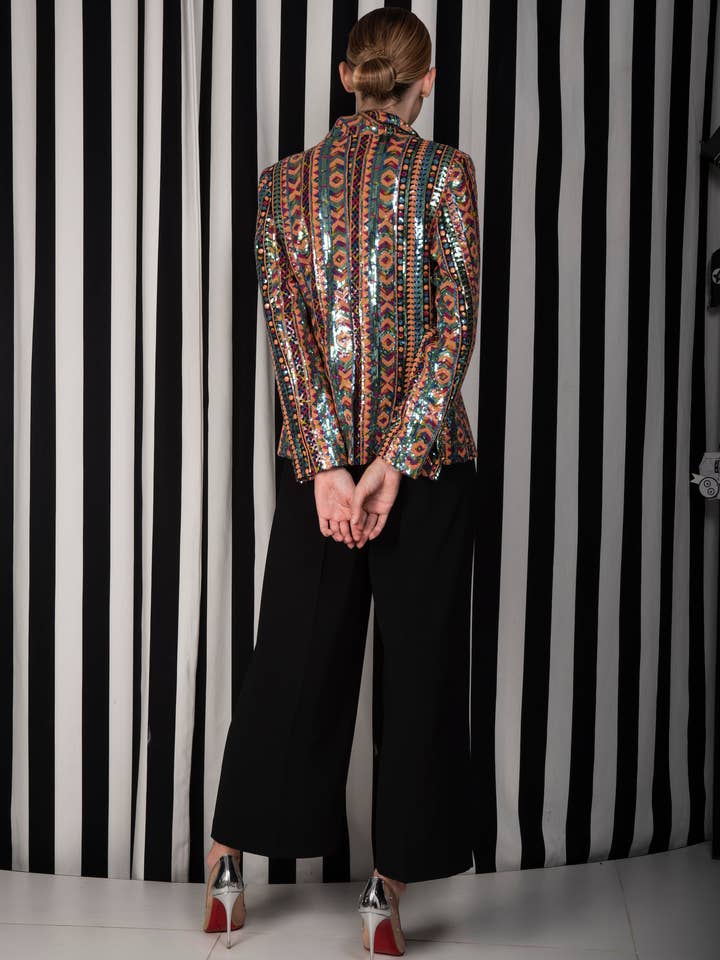 Broderad blazerjacka för wholesale av Kittima