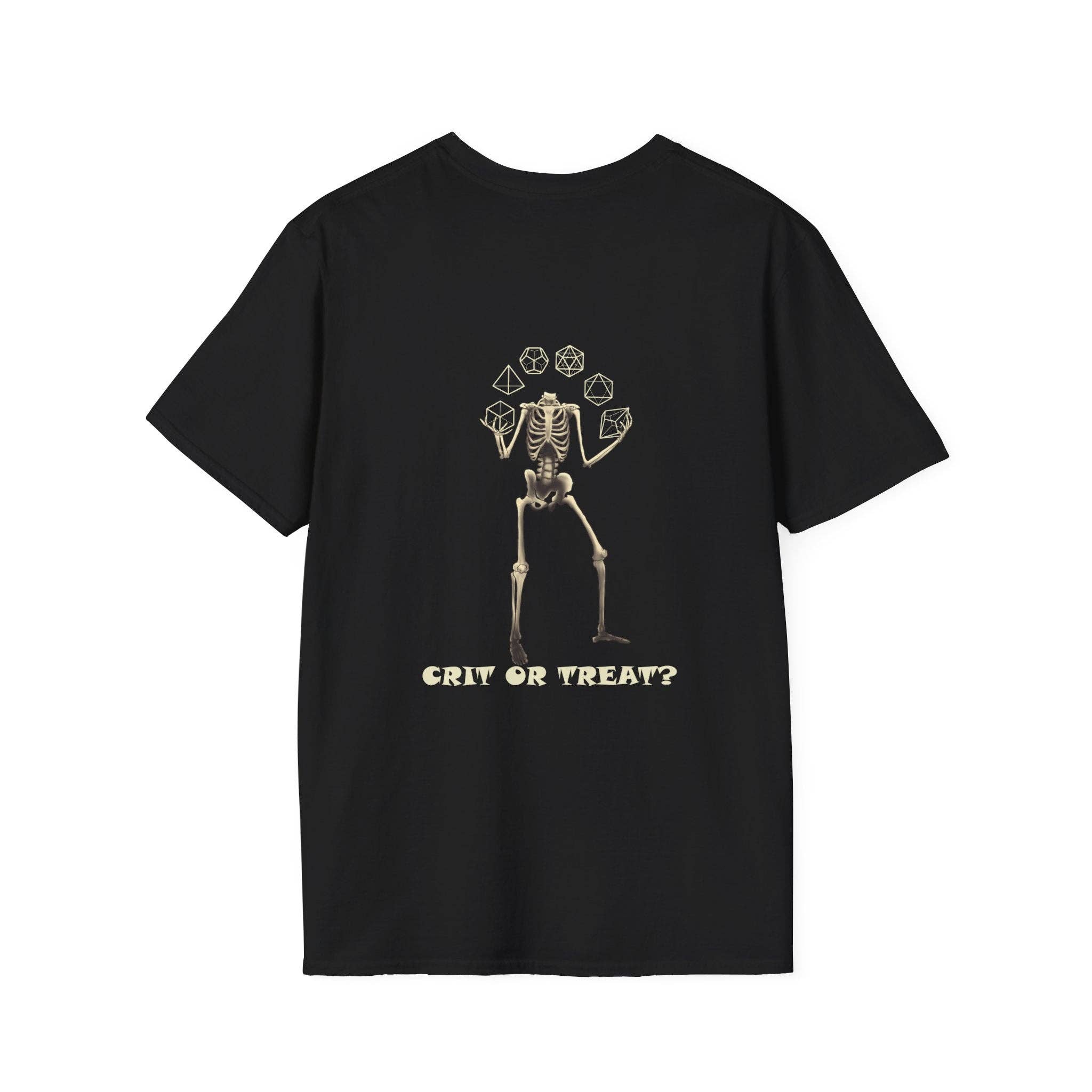 DnD Emporium Co – Großhandel T-Shirt (Grafikdruck) – Unisex – Unisex-T-Shirt Halloween Special "Crit or Treat!"