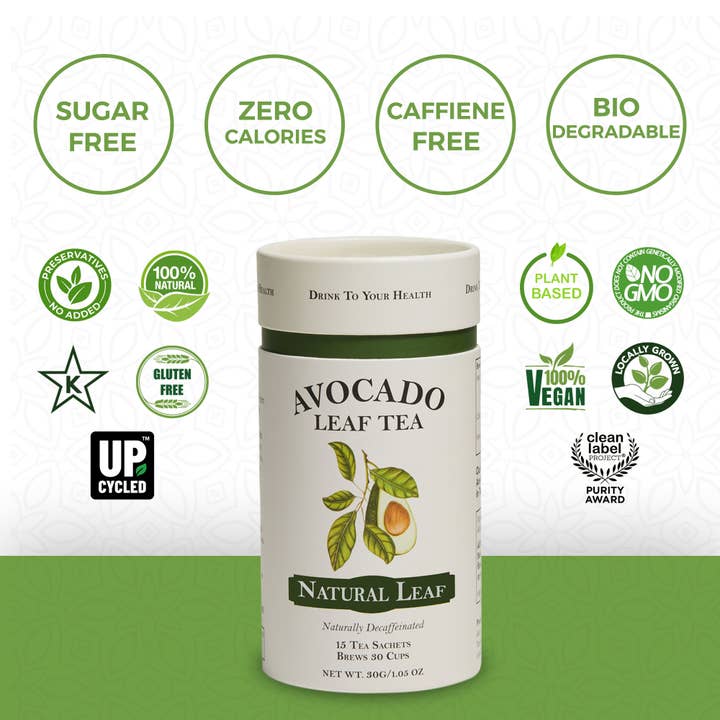 Avocado Tea Co. - Vente Thés santé/détox - Feuille d'avocat naturelle - Caisse en gros (6 boîtes)7