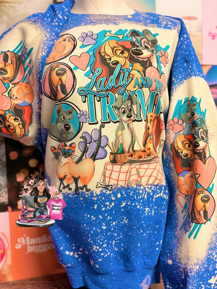 Lady and the Tramp | Dog movie | TV favorite | Bleached for wholesale by Tennessee Bleached