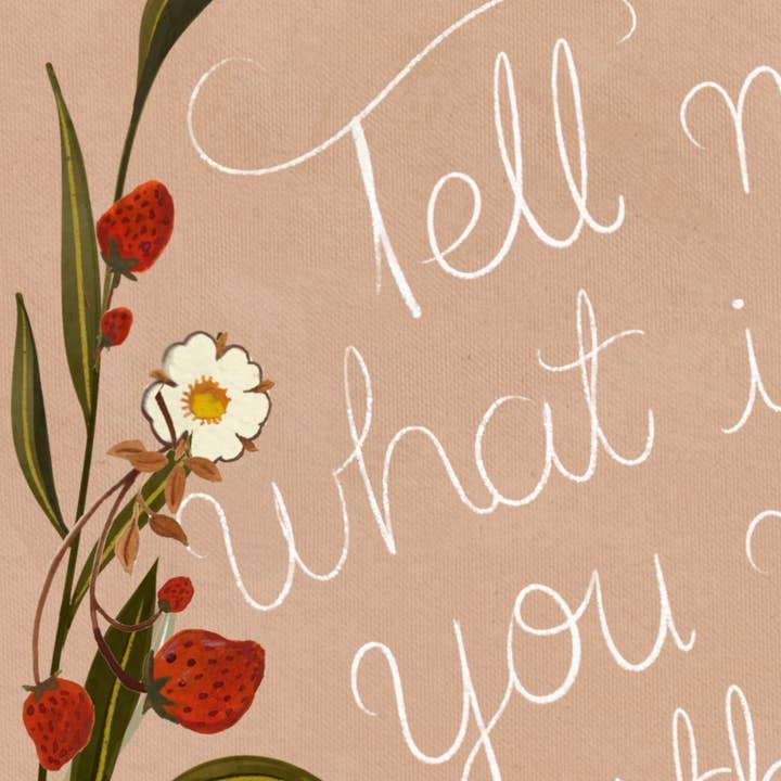 glad you're here co - Wholesale Art Print - Mary Oliver Quote Print — “One Wild & Precious Life” Nature Art Print, Hand‐Painted Gouache, Inspirational Poetry Wall Decor, Three Sizes5